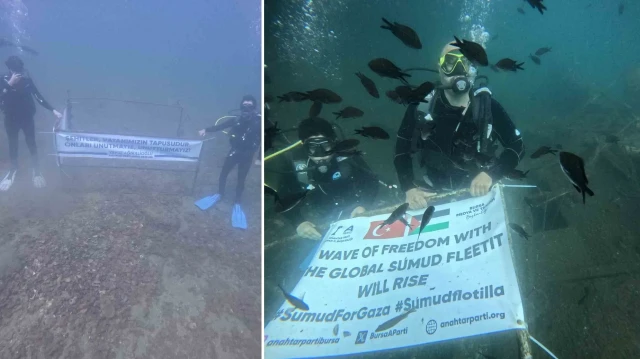 denizin dibinde filistin bayragi actilar X7zCFMKs