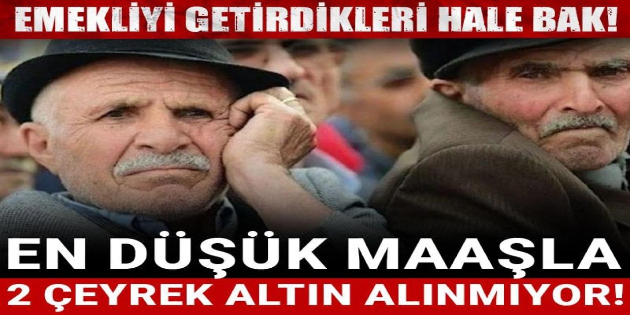 en dusuk emekli maasi 2 ceyrek altin etmiyor FSHMDpHp