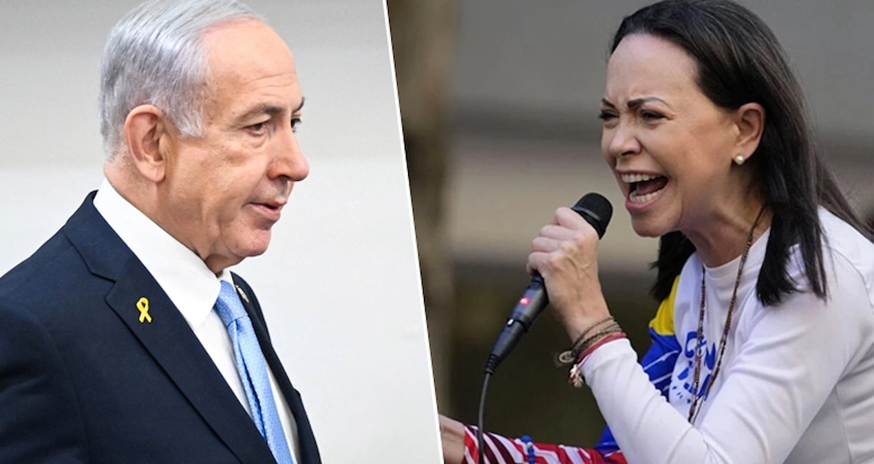 nobel baris odullu machadodan netanyahuya tebrik LOcE121t.jpg