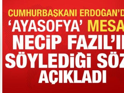 Cumhurbaskani erdogan ayasofyayi yeniden ibadete acmak bize nasip oldu aYM1nwdn
